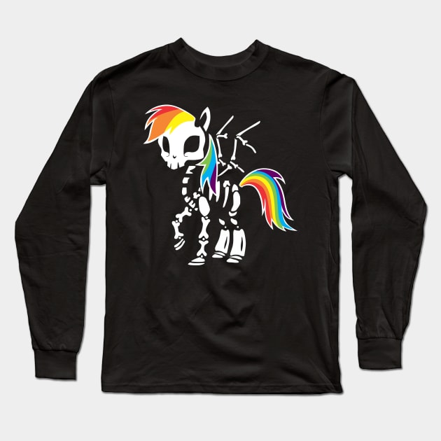 Skeleton-Dash Long Sleeve T-Shirt by MistyMayhem